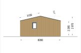 Garden Room Studio MARINA Modern (Insulated, 34 mm + Cladding), 8x6 m (26'x20'), 48 m² specification 5