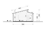 Double Wooden Garage TWIN DUO (44 mm), 8x6 m (26'x20'), 48 m² specification 6