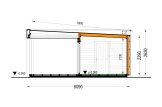 Garden room INES PLUS with front terrace (Insulated, 34 + cladding), 6x6 m (20'x20'), 36 m² specification 6