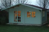 Log Cabin WISSOUS (44 mm), 5x5 m (16'x16'), 25 m² customer 1