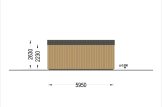 Single Wooden Garage SILVIA (34 mm + Cladding), 4x6 m (13'x20'), 24 m² specification 5