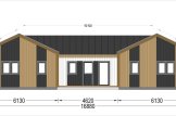 Log Cabin House SCARLET S (44 mm + Cladding), 139 m² specification 2