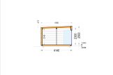 Granny Annexe PREMIUM (Insulated PLUS, 34 mm + Cladding), 7.5x4 m (25'x13'), 30 m² specification 6