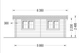 Garden Log Cabin STRONGHOLD (34 mm), 3x6 m (10'x20'), 18 m² specification 2