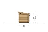 Outdoor Sauna VIGOR (44 mm), 5.3x2.5 m, 4.9 m² specification 4