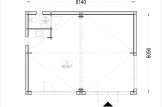 Garden Studio MARINA Modern (Insulated PLUS, 44 mm + Cladding), 8x6 m (26'x20'), 48 m² specification 1