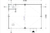Garden Studio MARINA (66 mm) 8x6 m (26'x20'), 48 m² specification 1