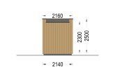 Garden Office Pod PREMIUM (Insulated PLUS, 34 mm + Cladding), 2x2 m (6'6" x 6'6"), 4 m² specification 4