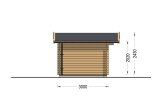 Garden Log Cabin LILLE (44 mm), 4x3 m (13'x10'), 12 m² specification 3