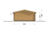Log Cabin LILLE (34 mm), 5x4 m (16'x13'), 20 m² specification 4