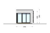 Garden room INES (Insulated, 34 + cladding), 6x3 m (20'x10'), 18 m² specification 5
