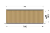 Garden Room PREMIUM (Insulated PLUS, 34 mm + Cladding), 7x4 m (23'x13'), 28 m² specification 4