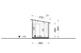 Outdoor Sauna VIGOR (44 mm), 5.3x2.5 m, 4.9 m² specification 6