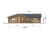 Log Cabin House ADELE S (44+44 mm + Insulation), 60 m² specification 2