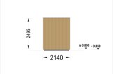 Outdoor Sauna With Changing Room DELLA (34 mm + Cladding), 3,6 x 2,1 m, 5,5 m² specification 4