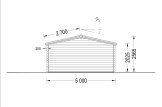 Log Cabin DREUX (66 mm), 5x4 m (16'x13'), 20 m² specification 4