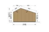 Garden Cabin TONIA (Insulated, 34 mm + Cladding), 5x5 m, 25 m² specification 4