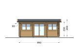 Garden Room OAK (44 mm), 6x3 m (20'x10'), 18 m² specification 2