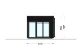 Garden room INES (Insulated, 34 + cladding), 6x3 m (20'x10'), 18 m² specification 5