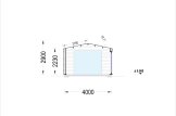 Single Wooden Garage SILVIA (34 mm + Cladding), 4x6 m (13'x20'), 24 m² specification 6