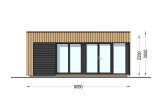 Garden room INES (Insulated, 34 + cladding), 6x3 m (20'x10'), 18 m² specification 2