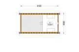 Granny Annexe ARIELLE (Insulated, 34 mm + Cladding), 41 m² specification 2