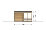 Outdoor Sauna FREJA (44 mm), 4.5x2.5 m, 4.85 m² specification 4