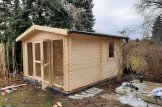 Outdoor Sauna ELDA (44 mm), 4x4 m, 16 m² (4 Rooms) customer 2