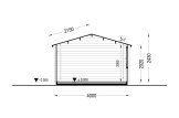 Garden Log Cabin DREUX (34 mm), 4x4 m (13'x13'), 16 m² specification 6