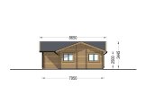 Log Cabin House ADELE S (44+44 mm + Insulation), 60 m² specification 5