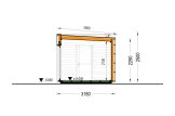 Garden room INES (Insulated, 34 + cladding), 6x3 m (20'x10'), 18 m² specification 6