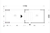 Single Wooden Garage SILVIA F (34 mm + cladding), 4x6 m (13'x20'), With Single Carport (directly in front) 4x6 m (13'x20') specification 1