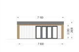 Garden Office Room TINA (Insulated, 34 + Cladding), 7x4 m (23'x13'), 20 m² specification 2
