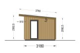 Garden Cabin EVELIN (Insulated, 34 mm + Cladding), 4x3 m, 12 m² specification 5
