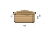 Log Cabin LILLE (44 mm), 4x5 m (13'x16'), 20 m² specification 4