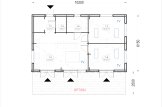 Granny Annexe SELENE (Insulated, 44 mm + Cladding), 54 m² + 25.5 m² Terrace specification 1