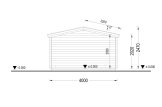 Garden Log Cabin OLYMP (34 mm), 4x3 m (13'x10'), 12 m² specification 6