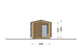 Outdoor Sauna SERENE (34 mm + Cladding), 5.3x2.5 m, 5 m² specification 2