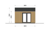 Garden Log Cabin PIA (Insulated, 34 mm + Cladding), 5x3 m (16'x10'), 15 m² specification 5