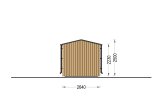 Outdoor Sauna SERENE (34 mm + Cladding), 4.5x2.5 m, 5 m² specification 3