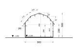 Single Wooden Garage MISSISSIPPI (44 mm), 5x6 m (16'x20'), 30 m² specification 6