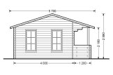 Log Cabin ROYAL (34 mm), 5x5 m (16'x17'), 25 m² specification 5