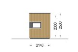 Garden Office Pod PREMIUM L (Insulated PLUS, 34 mm + Cladding), 2x2 m (6'6" x 6'6"), 4 m² specification 5