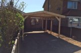 Single Wooden Carport CLASSIC, 3x6 m (10'x20'), 18 m² customer 2