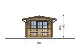 Garden Log Cabin LILI (34 mm), 6x3 m (20'x10'), 8 m² specification 3