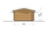 Garden Log Cabin OLYMP (34 mm), 4x3 m (13'x10'), 12 m² specification 4