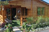 Log Cabin OLIVIA (34 mm), 6x6 m (20'x20'), 27 m² With 8 m² Terrace customer 1