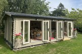 Log Cabin MARION (44 mm) 7.5x4m (25'x13'), 30 m² customer 1