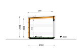 Garden room AMARA (Insulated, 34 + cladding), 4x3 m (13'x10'), 12 m² specification 6