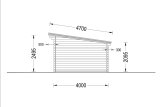 Log Cabin CARL (34 mm), 5x4 m (16'x13'), 20 m² + 8 m² Terrace specification 5